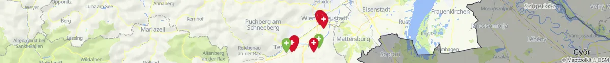 Map view for Pharmacies emergency services nearby Schwarzau am Steinfeld (Neunkirchen, Niederösterreich)
